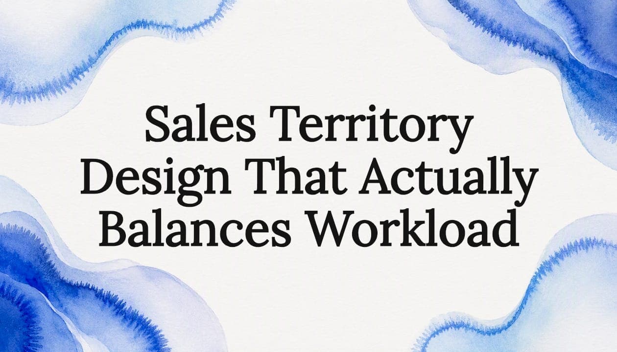 Sales Territory Design That Actually Balances Workload