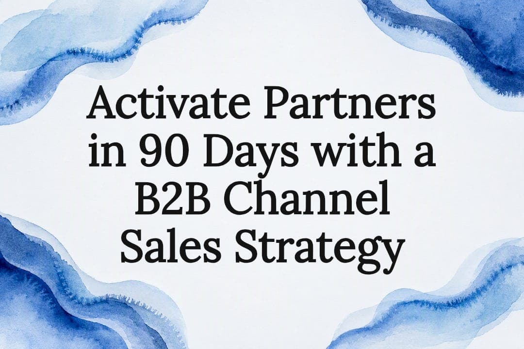 Activate Partners in 90 Days with a B2B Channel Sales Strategy