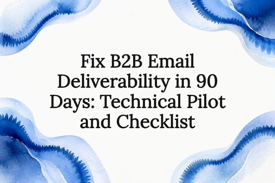 Fix B2B Email Deliverability in 90 Days: Technical Pilot and Checklist
